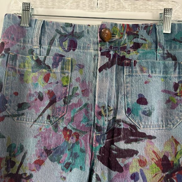 The Denim Colette Cropped Wide-Leg Jeans (Size 28) - Picture 7 of 11